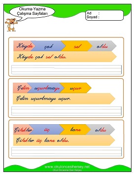 ç sesi Çalışma Sayfaları